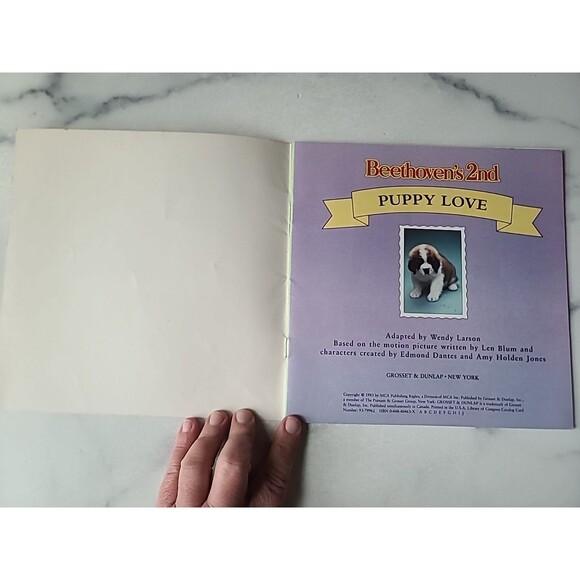 Beethoven's 2nd: Puppy Love Paperback Picture Book Dogs - Picture 2 of 10